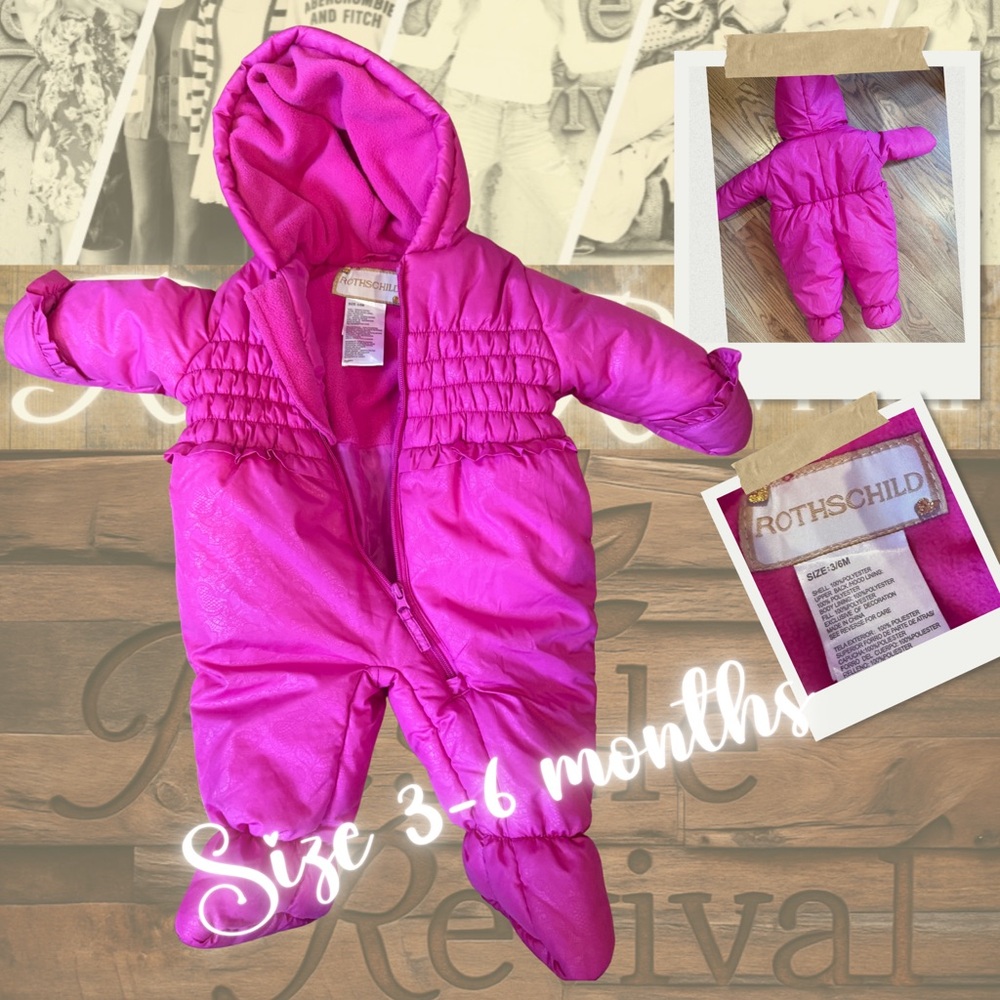 Rothschild Fuchsia Baby Snowsuit